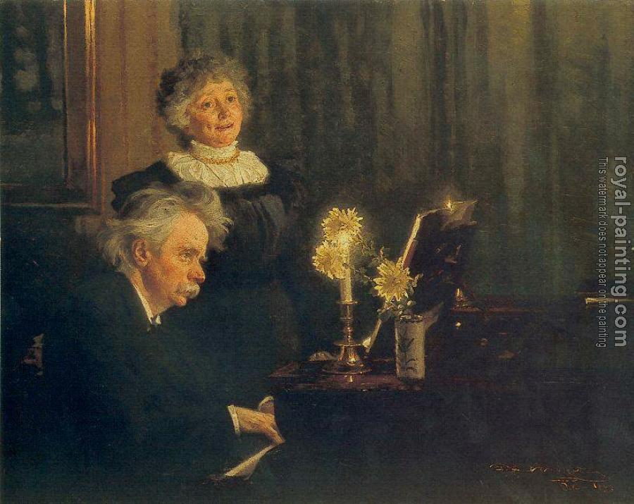 Peder Severin Kroyer : Nina y Edvard Grieg